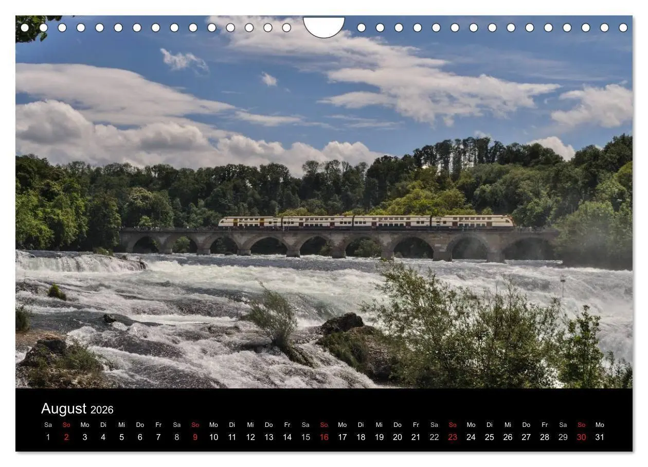 Bild: 9783516043624 | Mit der Bahn durch die Alpen (Wandkalender 2026 DIN A4 quer),...