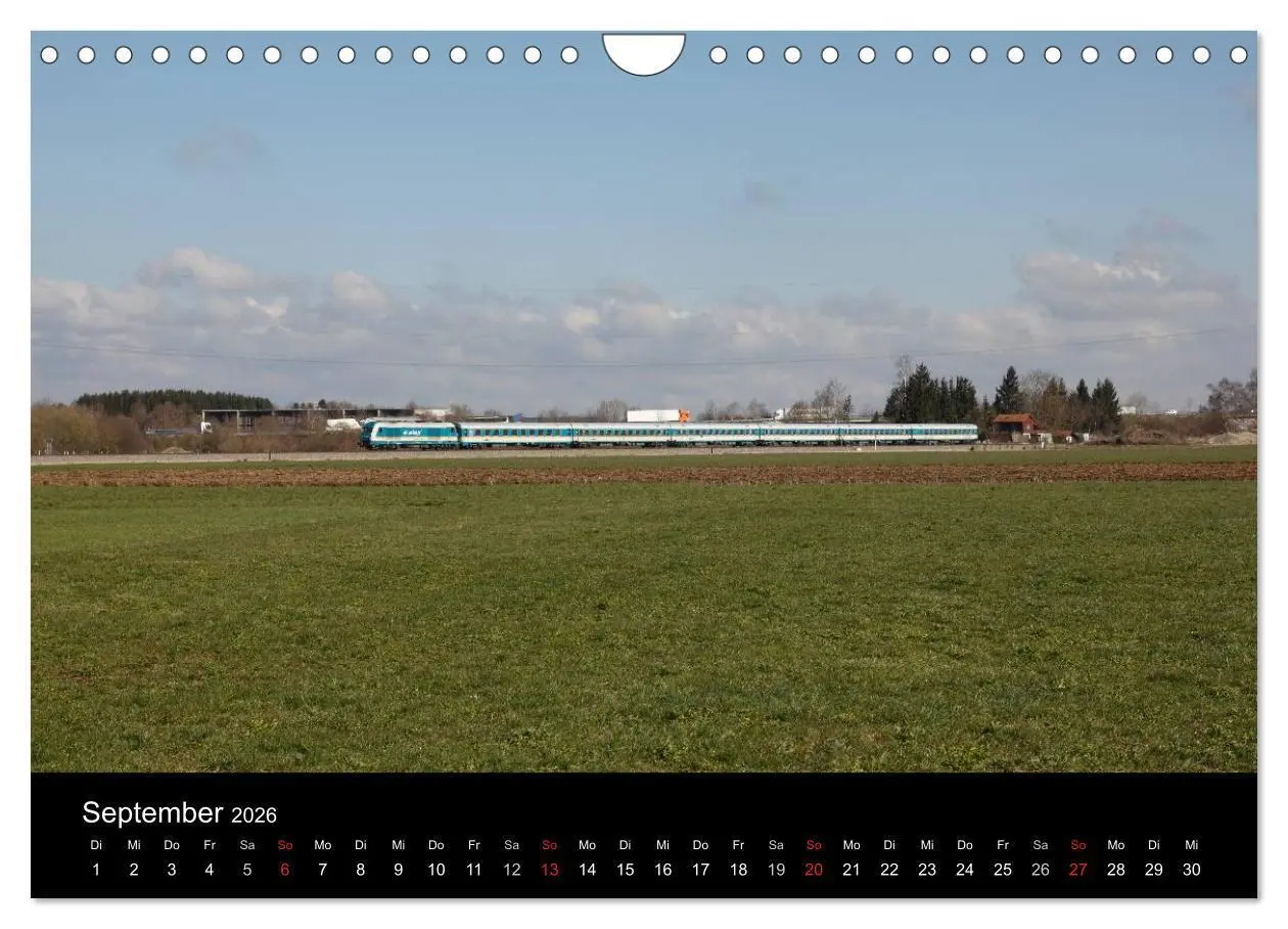Bild: 9783516043624 | Mit der Bahn durch die Alpen (Wandkalender 2026 DIN A4 quer),...