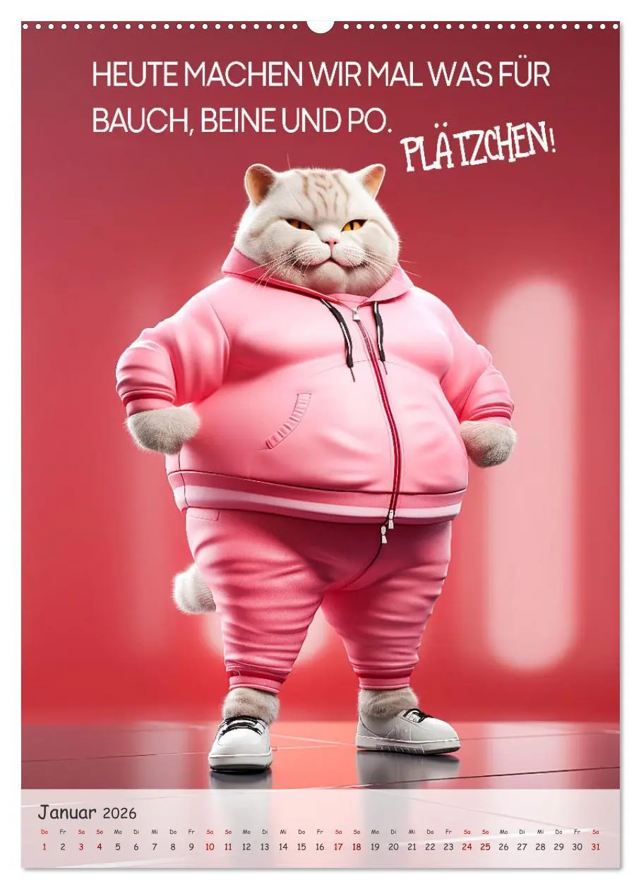 Bild: 9783516283624 | COOLE KATZEN Sprücheklopfer (hochwertiger Premium Wandkalender 2026...
