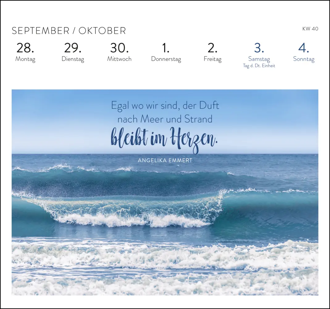 Bild: 4036442013724 | Postkartenkalender 2026: Träume vom Meer | Groh Verlag | Kalender