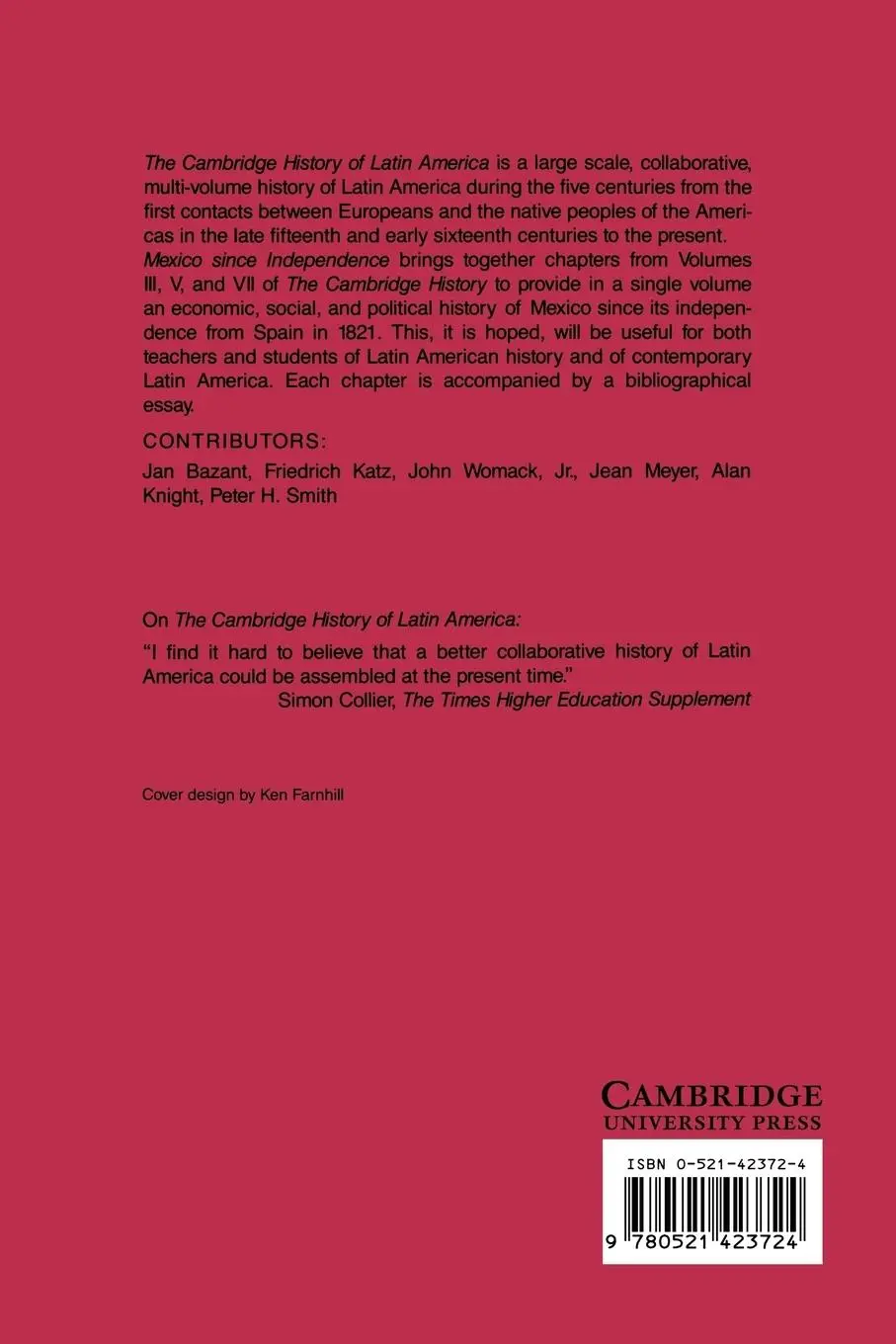 Rückseite: 9780521423724 | Mexico Since Independence | Leslie Bethell | Taschenbuch | Englisch
