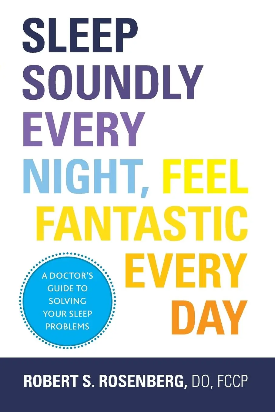 Cover: 9781936303724 | Sleep Soundly Every Night, Feel Fantastic Every Day | Robert Rosenberg