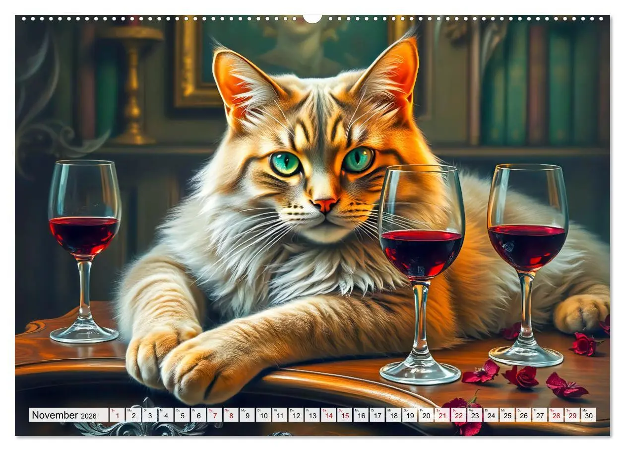 Bild: 9783457253724 | Klassische Katzenporträts - Katzen in opulenten Stillleben...