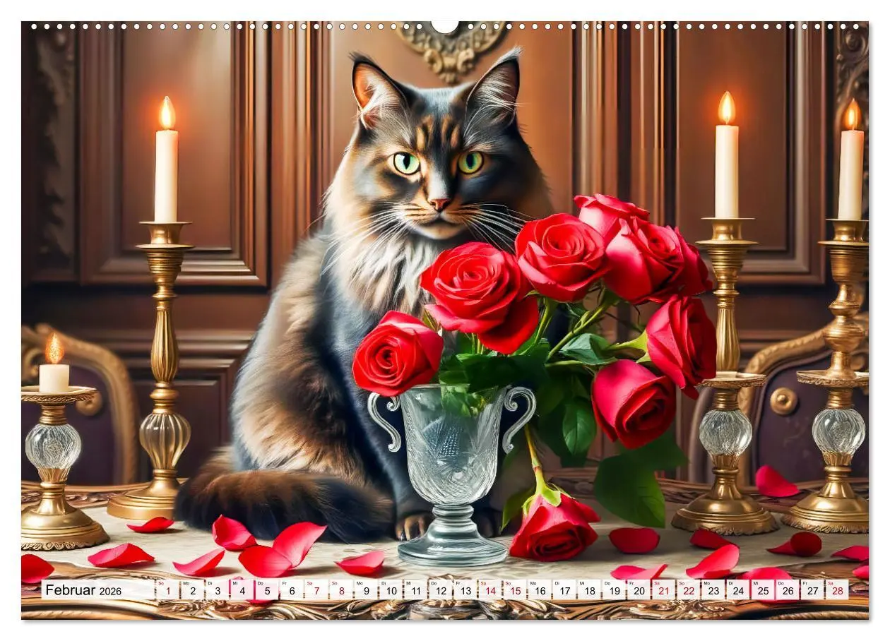 Bild: 9783457253724 | Klassische Katzenporträts - Katzen in opulenten Stillleben...