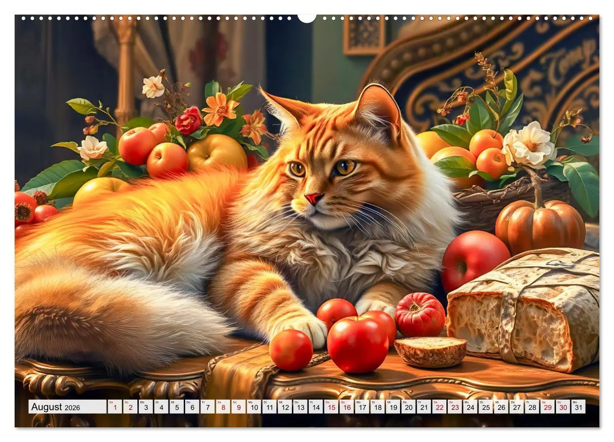Bild: 9783457253724 | Klassische Katzenporträts - Katzen in opulenten Stillleben...