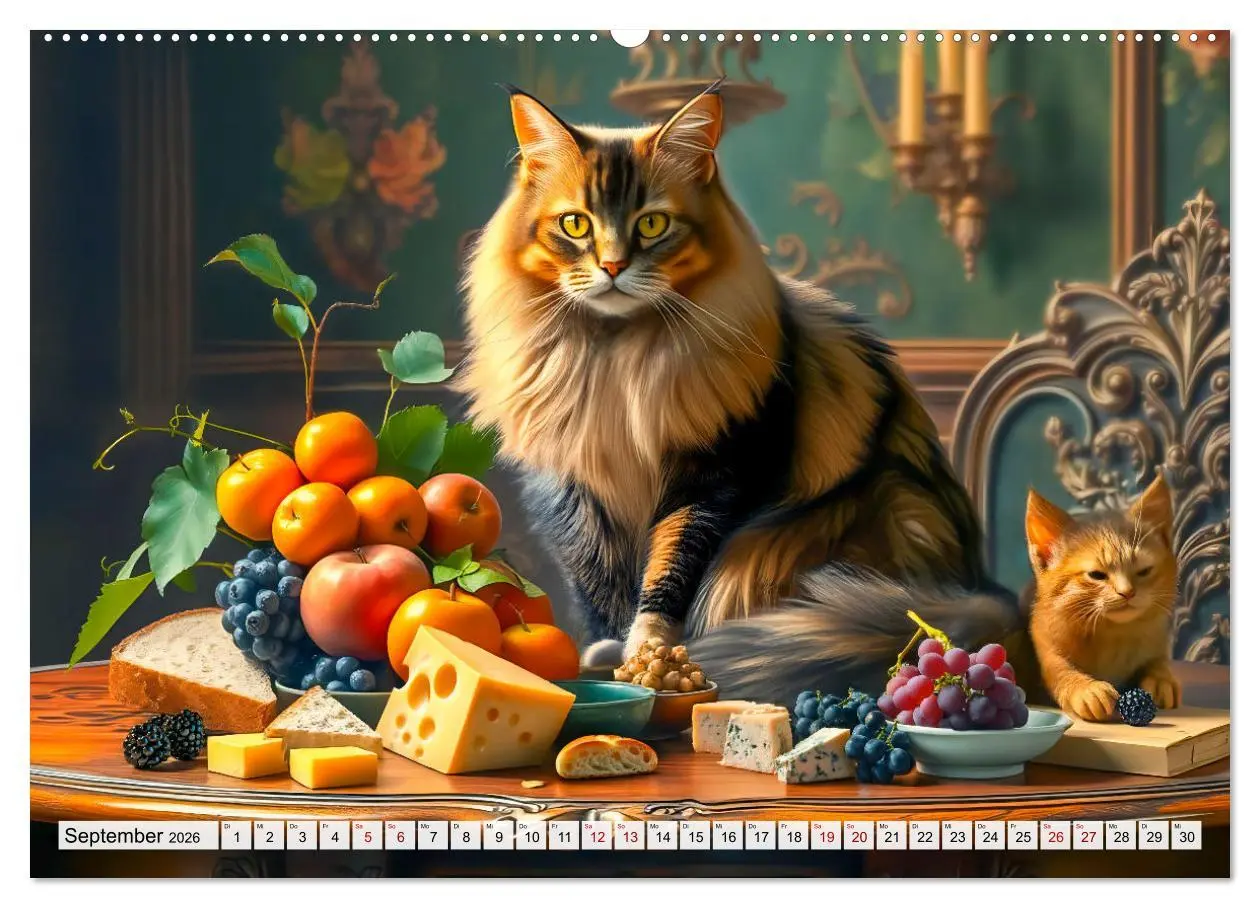 Bild: 9783457253724 | Klassische Katzenporträts - Katzen in opulenten Stillleben...