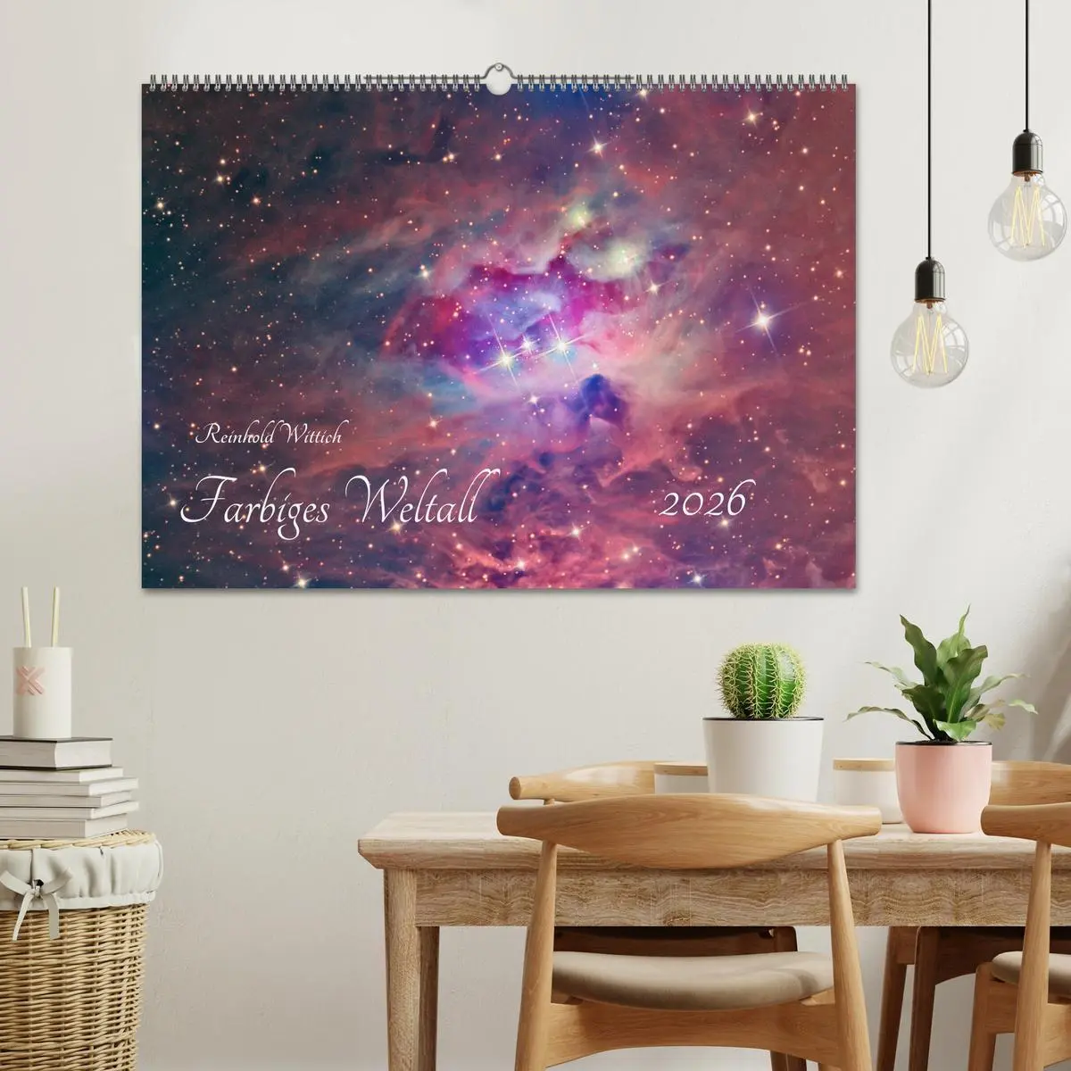 Bild: 9783457873724 | Farbiges Weltall (Wandkalender 2026 DIN A2 quer), CALVENDO...