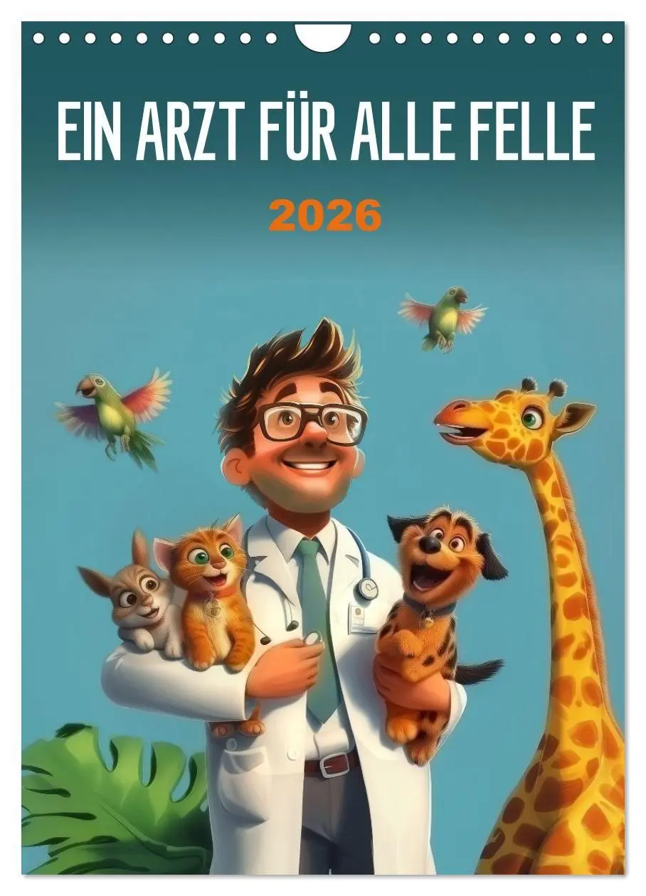 Cover: 9783516653724 | Ein Arzt für alle Felle (Wandkalender 2026 DIN A4 hoch), CALVENDO...
