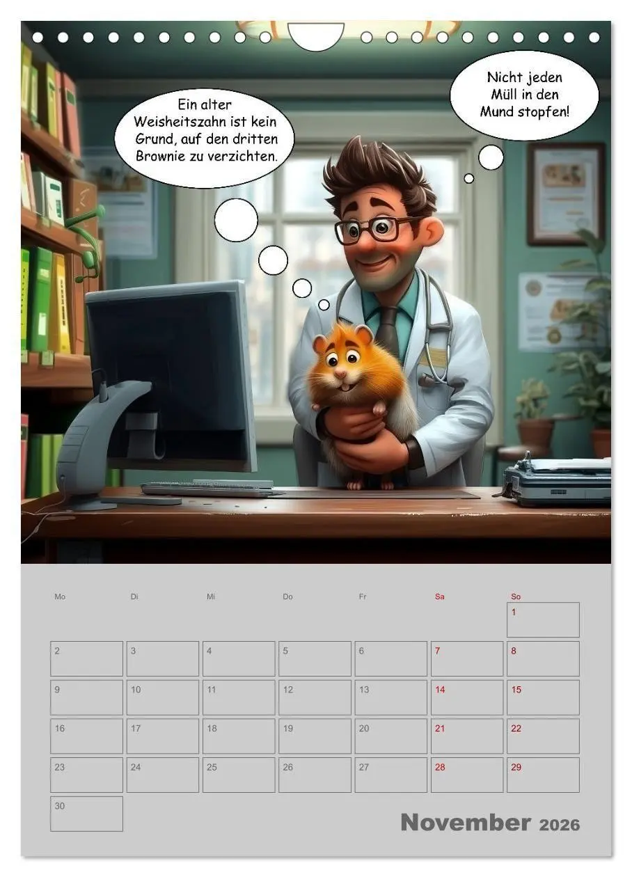 Bild: 9783516653724 | Ein Arzt für alle Felle (Wandkalender 2026 DIN A4 hoch), CALVENDO...