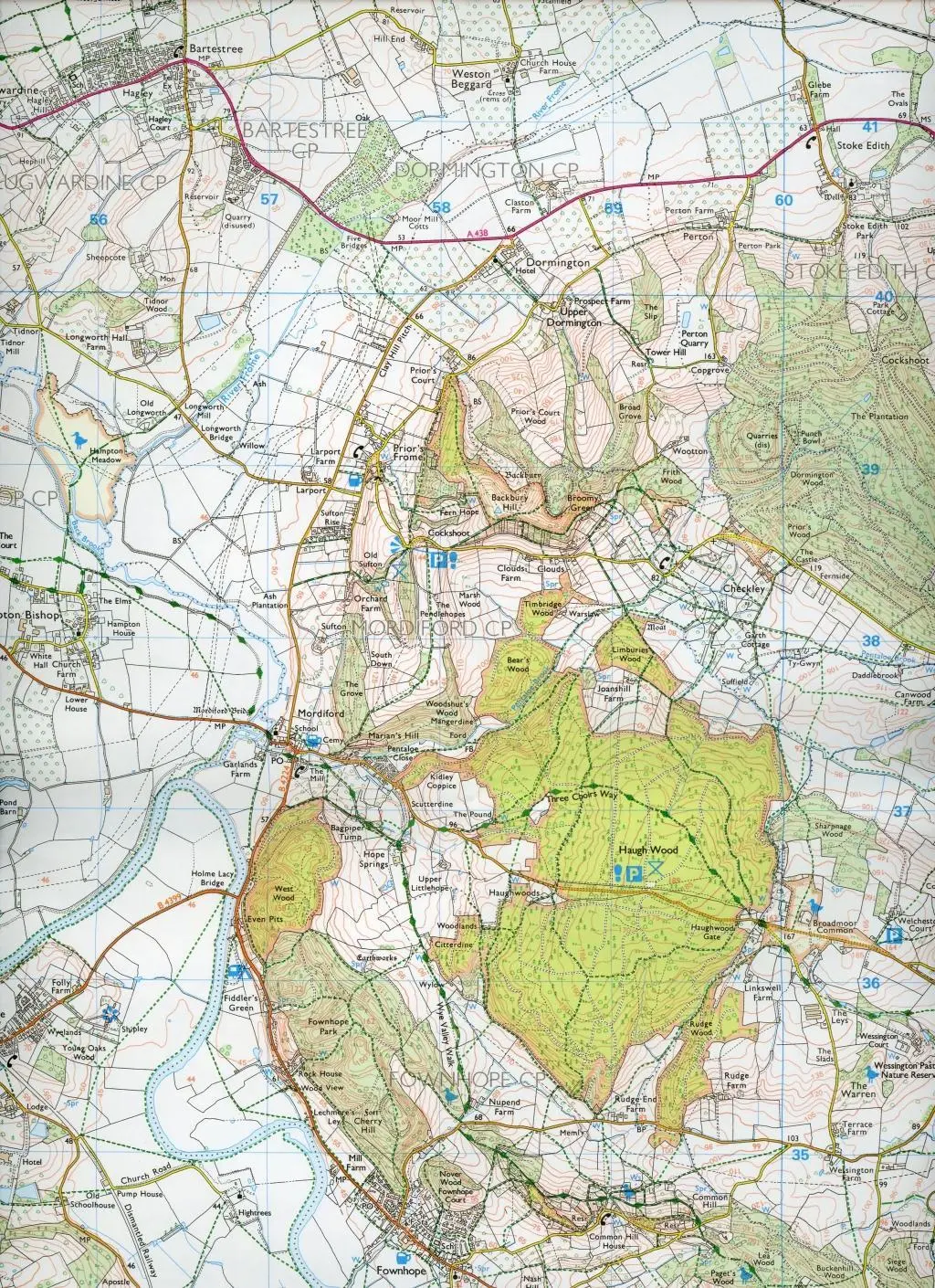 Bild: 9780319243824 | Hereford and Ross-on-Wye | Ordnance Survey | (Land-)Karte | Englisch