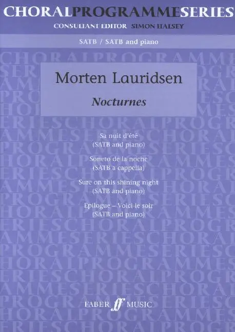 Cover: 9780571533824 | Nocturnes | SATB / SATB accomp. | Morten Lauridsen | Taschenbuch