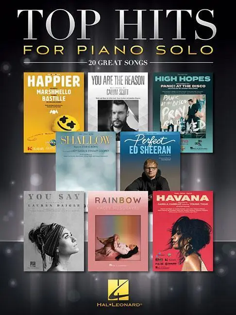 Cover: 9781540053824 | Top Hits for Piano Solo | 20 Great Songs | Hal Leonard Corp | Englisch
