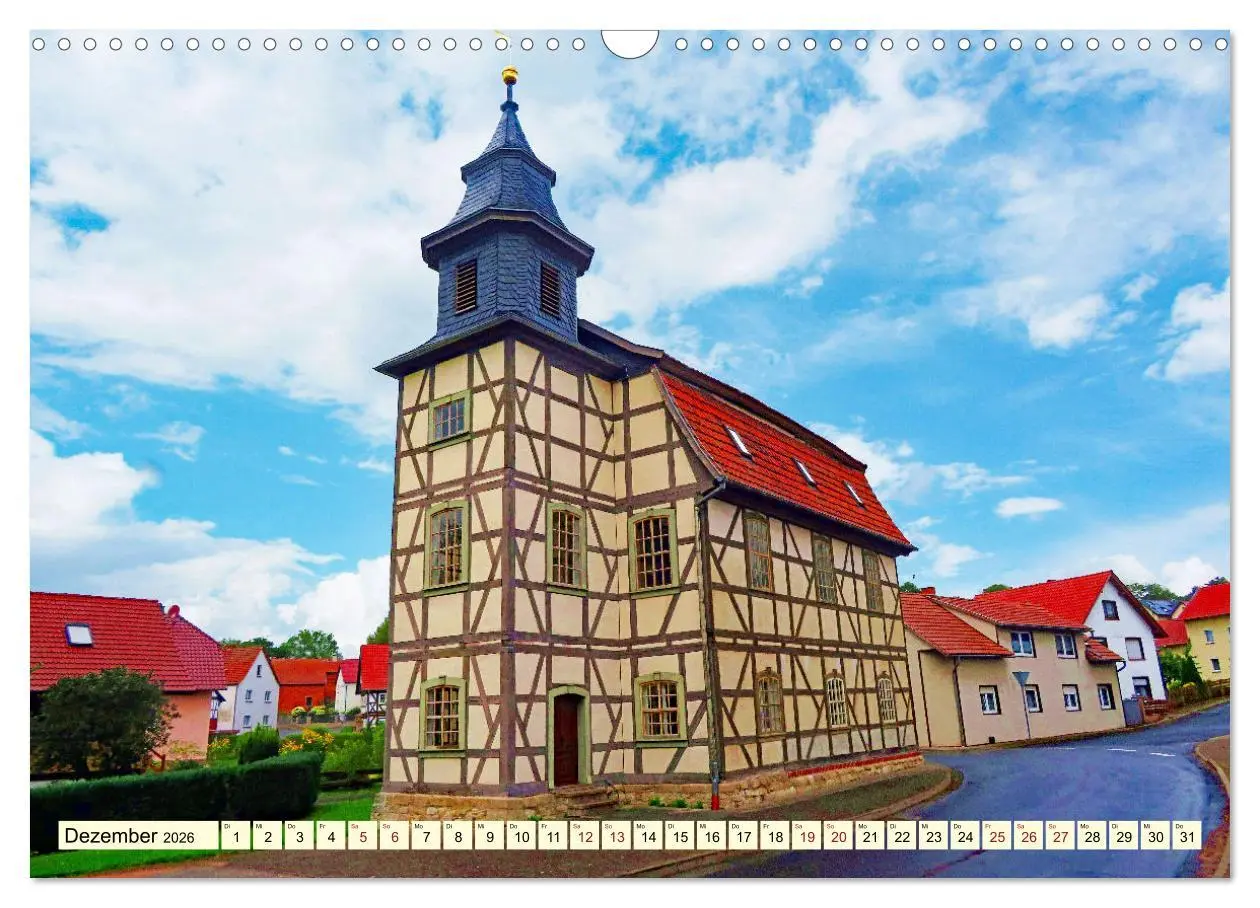 Bild: 9783457623824 | Fachwerkhäuser - Kirchen in Thüringen (Wandkalender 2026 DIN A3...