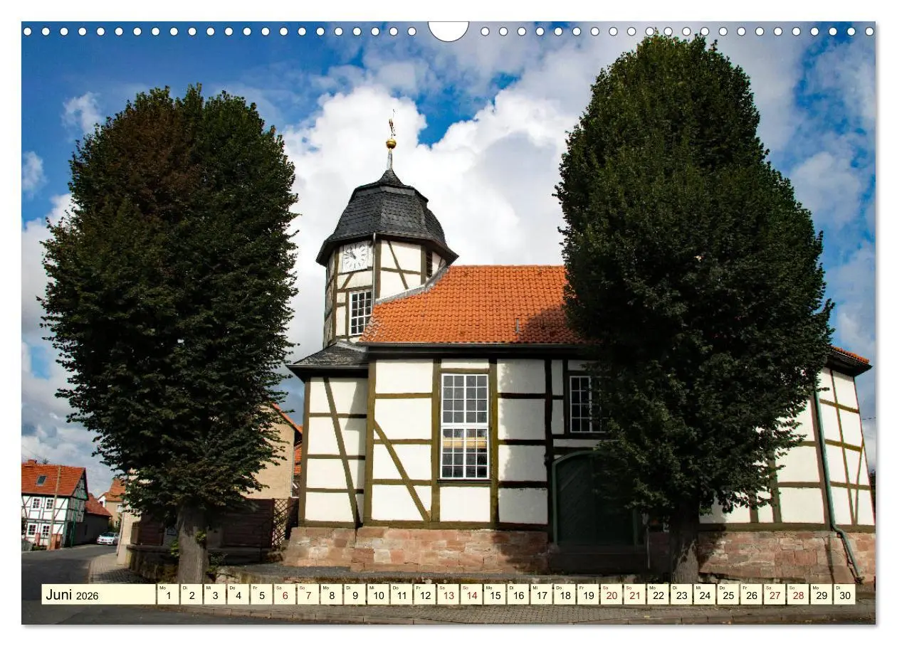 Bild: 9783457623824 | Fachwerkhäuser - Kirchen in Thüringen (Wandkalender 2026 DIN A3...