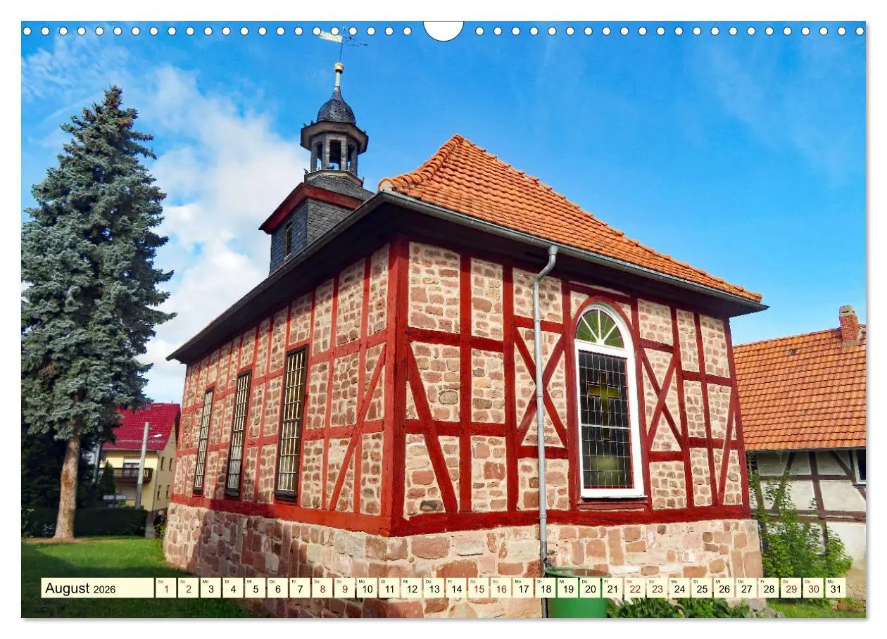 Bild: 9783457623824 | Fachwerkhäuser - Kirchen in Thüringen (Wandkalender 2026 DIN A3...