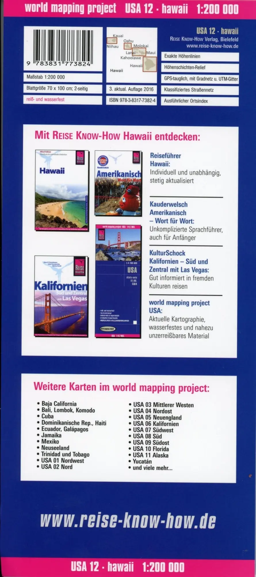 Bild: 9783831773824 | Reise Know-How Landkarte USA 12, Hawaii 1 : 200 000 | Rump | 2 S.