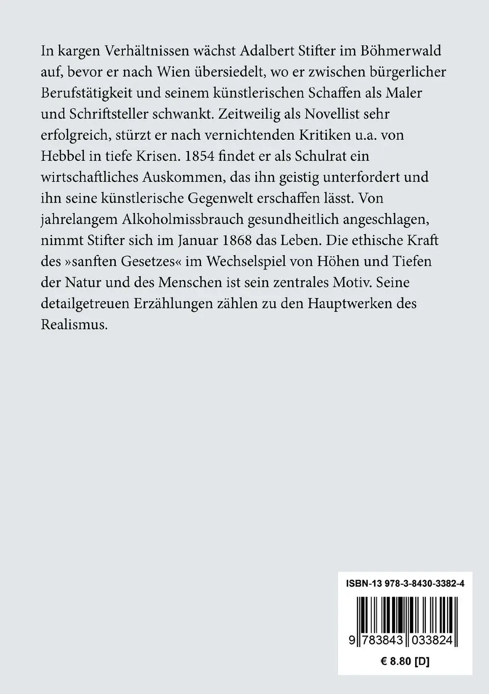 Rückseite: 9783843033824 | Der Hochwald | Adalbert Stifter | Taschenbuch | 92 S. | Deutsch | 2013