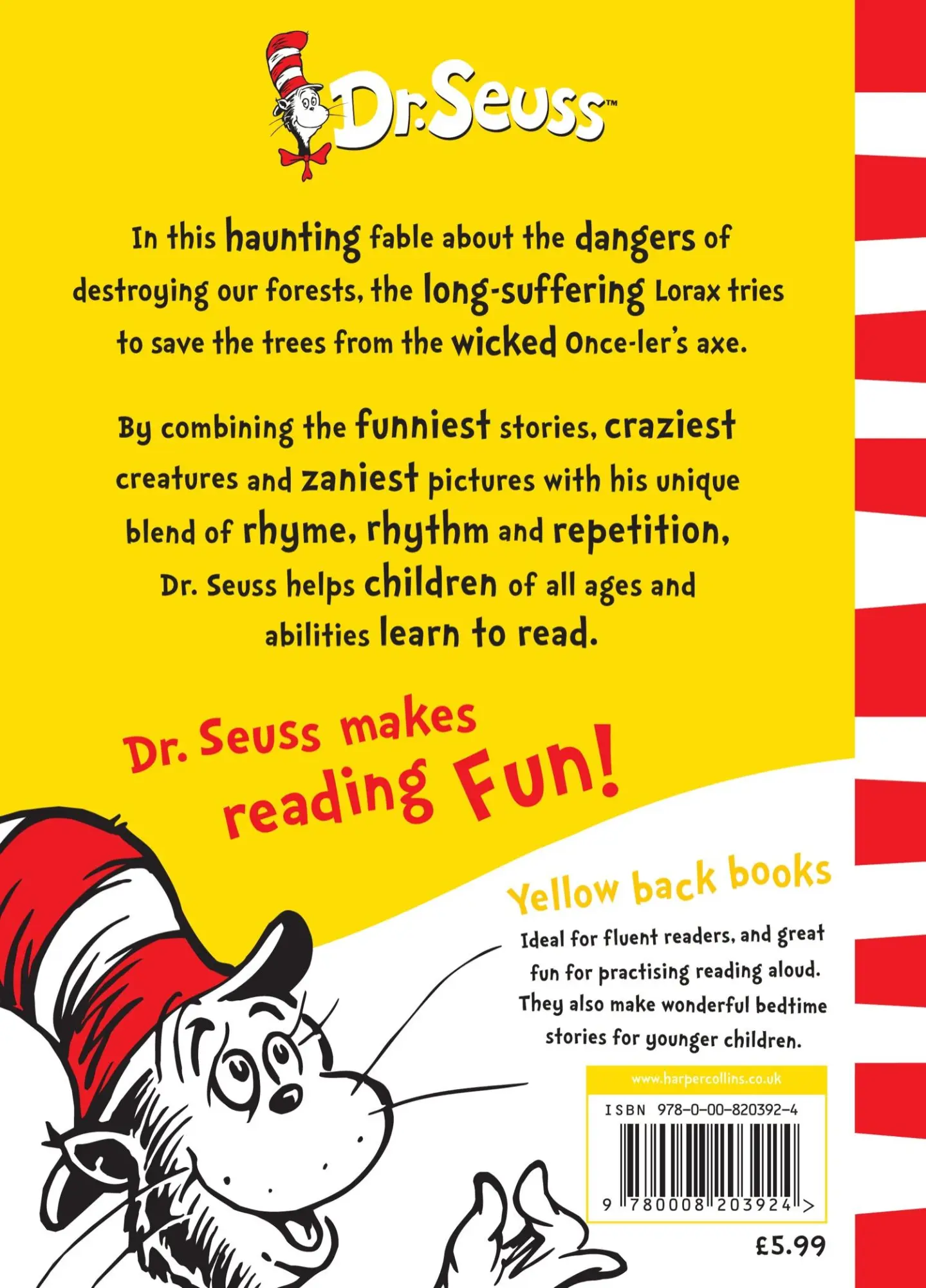 Rückseite: 9780008203924 | The Lorax | Dr. Seuss | Taschenbuch | Englisch | 2017