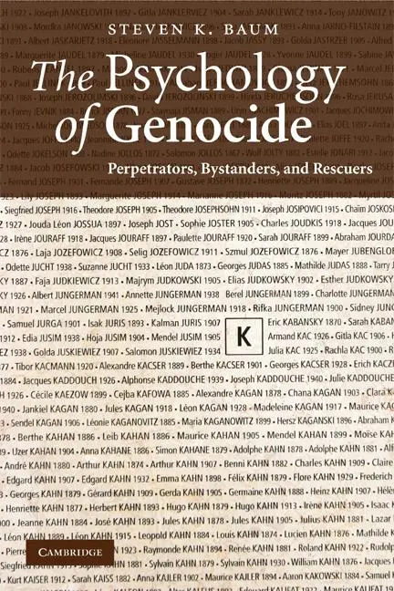 Cover: 9780521713924 | The Psychology of Genocide | Perpetrators, Bystanders, and Rescuers