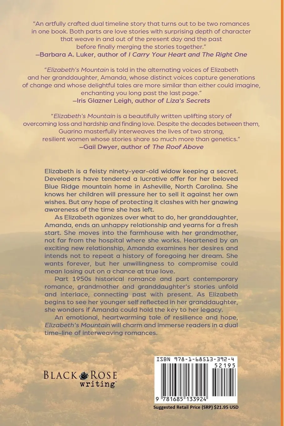 Rückseite: 9781685133924 | Elizabeth's Mountain | Lucille Guarino | Taschenbuch | Englisch | 2024