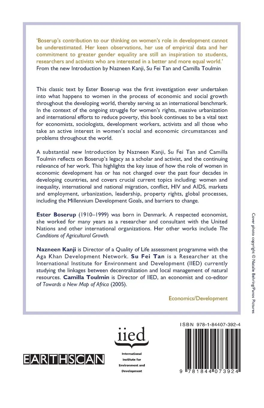 Rückseite: 9781844073924 | Woman's Role in Economic Development | Ester Boserup (u. a.) | Buch