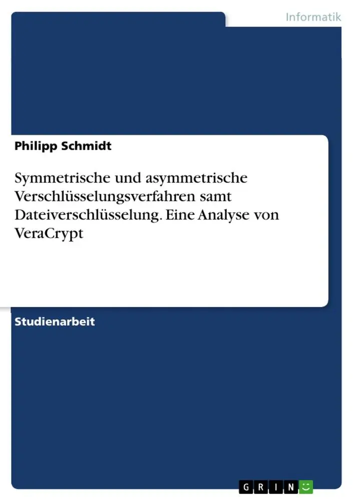 Cover: 9783346043924 | Symmetrische und asymmetrische Verschlüsselungsverfahren samt...