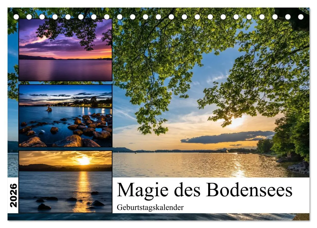 Cover: 9783457543924 | Magie des Bodensees (Tischkalender 2026 DIN A5 quer), CALVENDO...