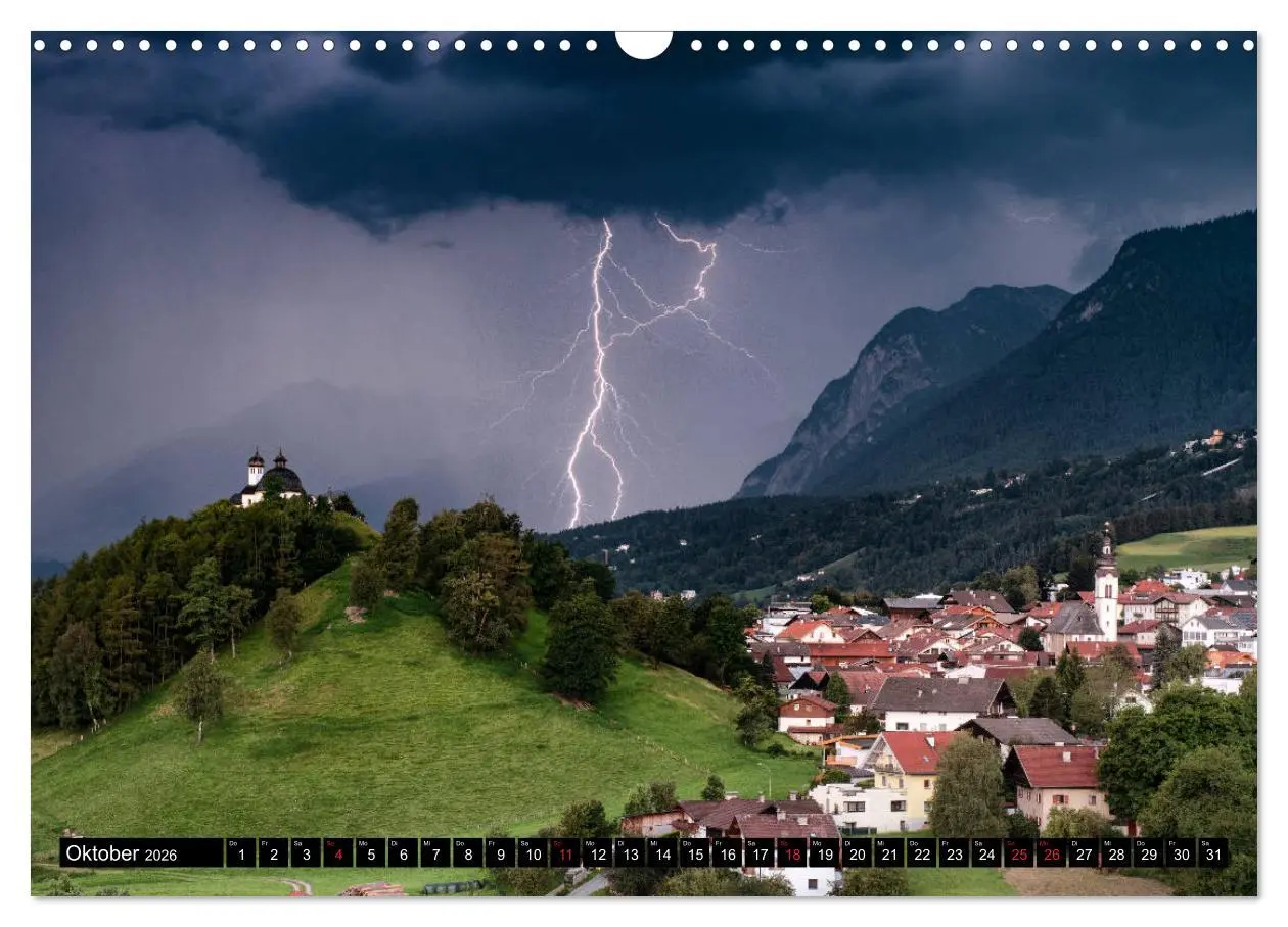 Bild: 9783457923924 | Blitz &amp; Donner (Wandkalender 2026 DIN A3 quer), CALVENDO...