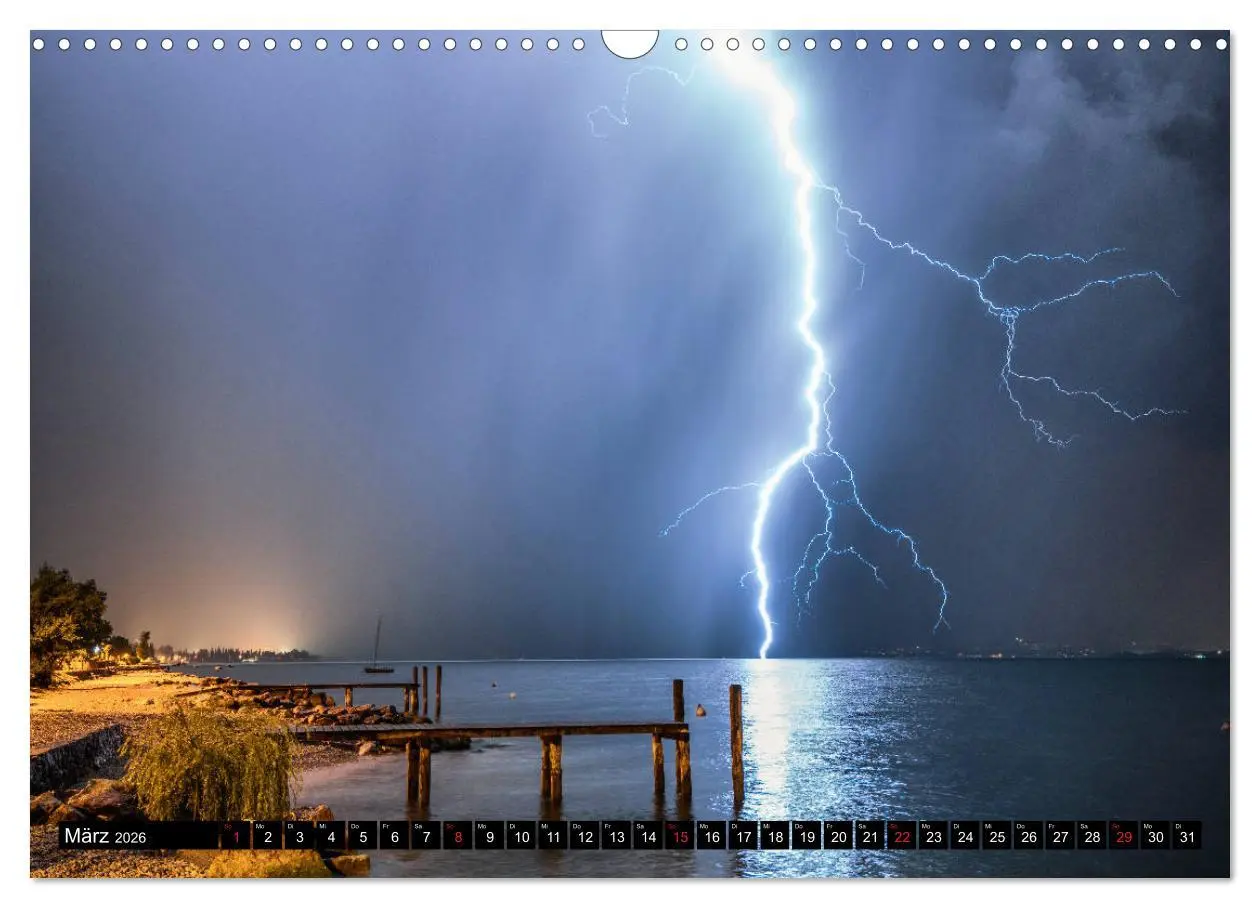 Bild: 9783457923924 | Blitz &amp; Donner (Wandkalender 2026 DIN A3 quer), CALVENDO...
