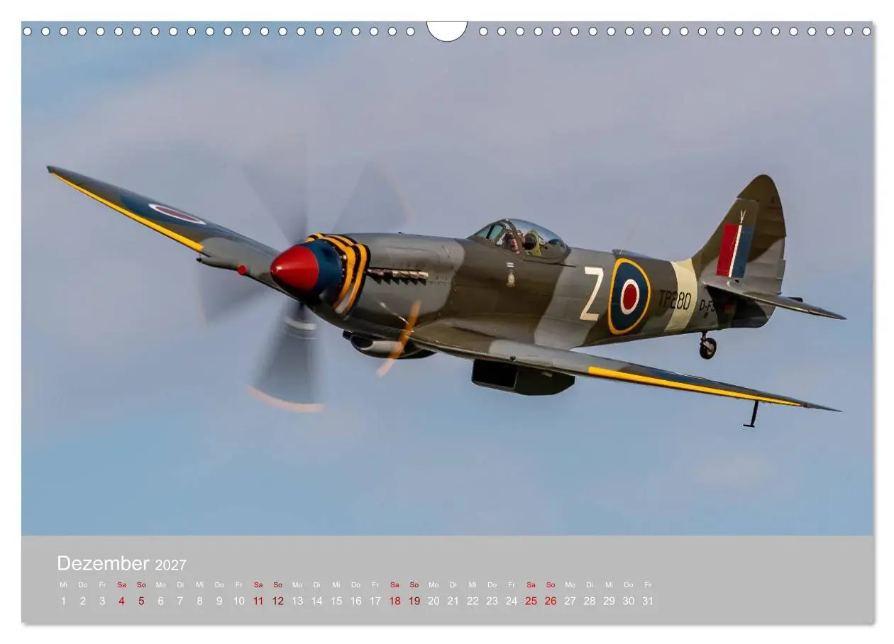 Bild: 9783569583924 | Fliegende Legenden - Warbirds (Wandkalender 2027 DIN A3 quer),...