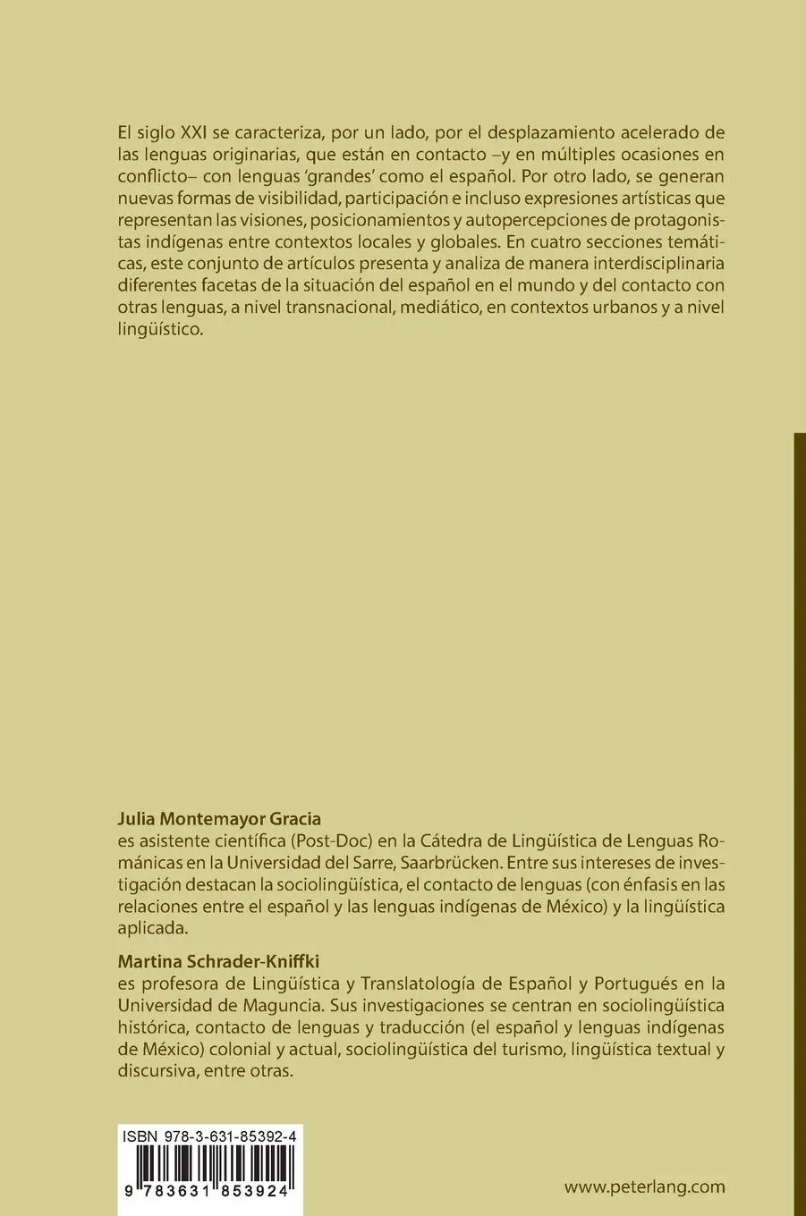 Rückseite: 9783631853924 | Espacios de contacto en la hispanofonía | Gracia (u. a.) | Buch | 2021