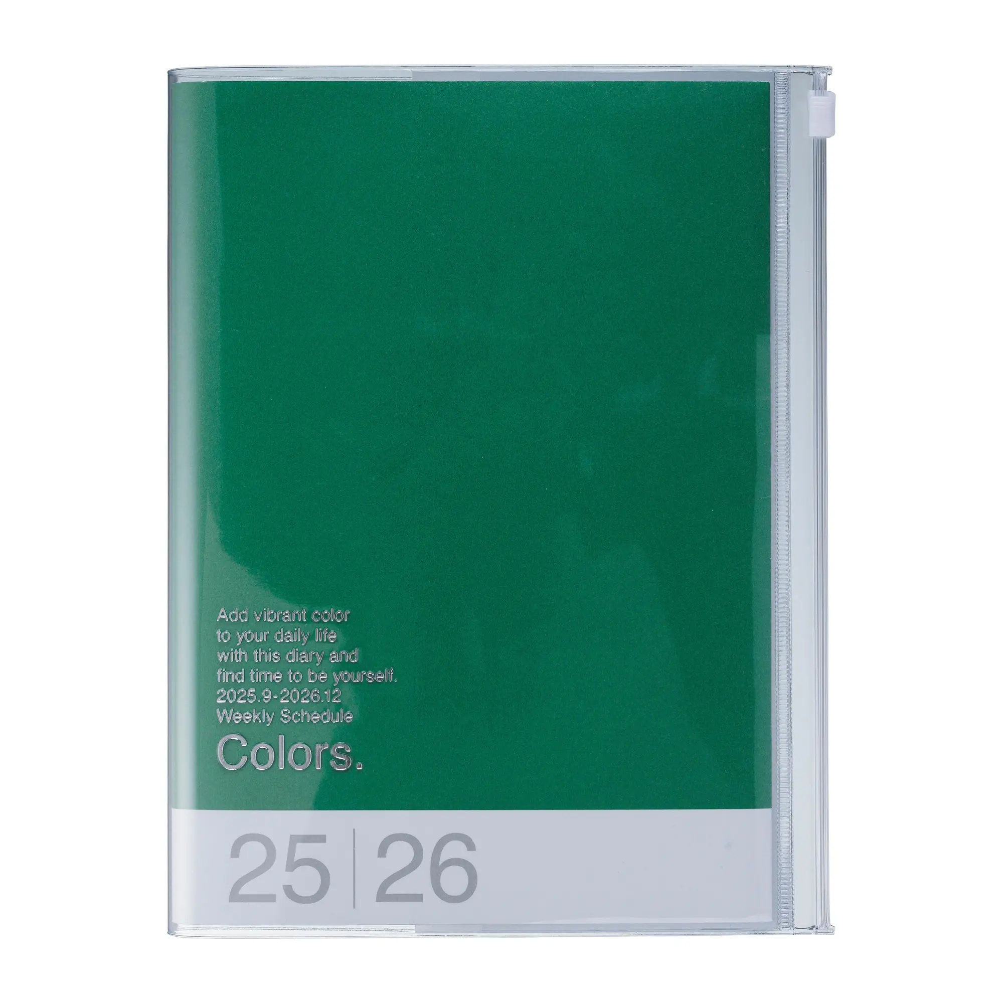 Cover: 4550045144024 | MARK'S 2025/26 Taschenkalender, A5 Colors // Green | MARK'S Inc.
