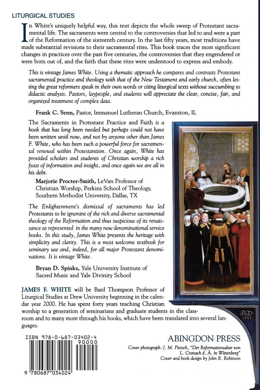 Rückseite: 9780687034024 | The Sacraments in Protestant Practice and Faith | James F. White