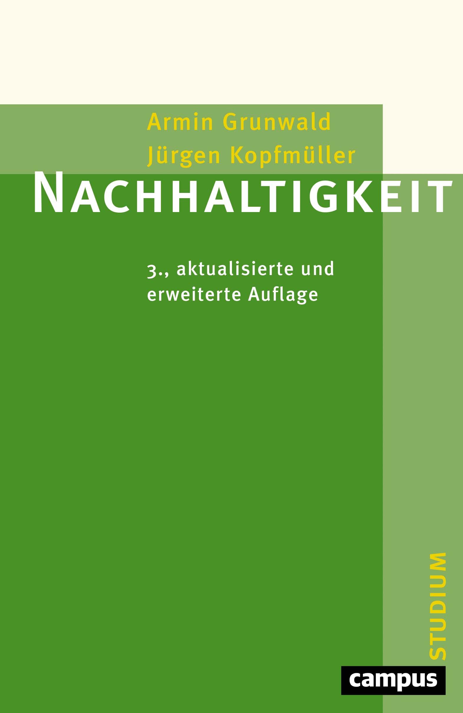 Cover: 9783593514024 | Nachhaltigkeit | Armin Grunwald (u. a.) | Taschenbuch | 400 S. | 2022