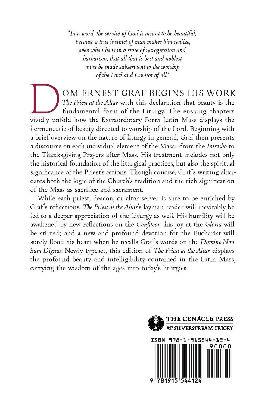Rückseite: 9781915544124 | The Priest at the Altar | Dom Ernest Graf | Taschenbuch | Paperback