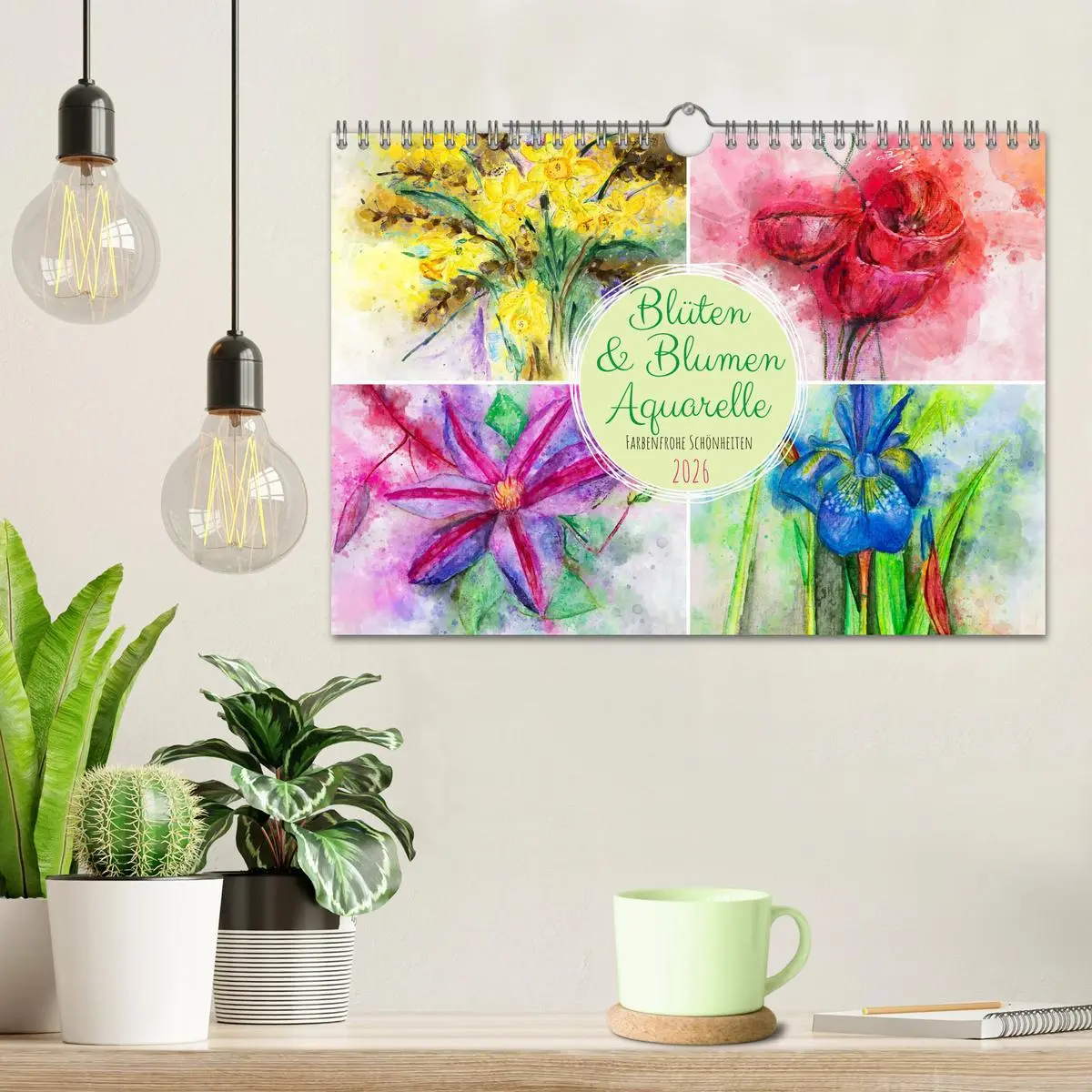 Bild: 9783457594124 | Blüten &amp; Blumen Aquarelle - Farbenfrohe Schönheiten (Wandkalender...
