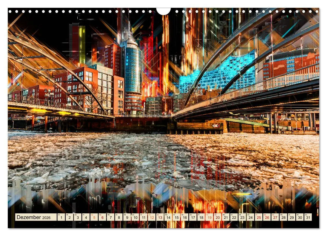 Bild: 9783457804124 | Hamburg abstrakt (Wandkalender 2026 DIN A3 quer), CALVENDO...