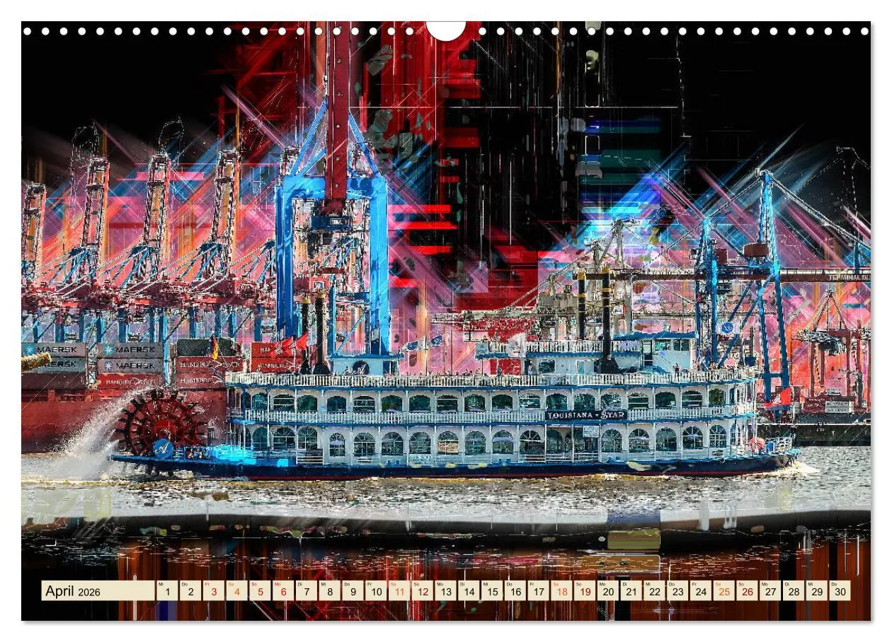 Bild: 9783457804124 | Hamburg abstrakt (Wandkalender 2026 DIN A3 quer), CALVENDO...