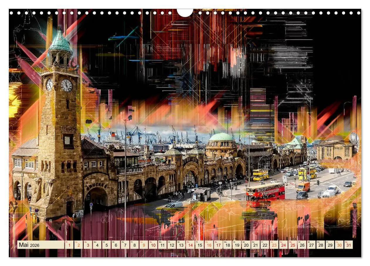 Bild: 9783457804124 | Hamburg abstrakt (Wandkalender 2026 DIN A3 quer), CALVENDO...