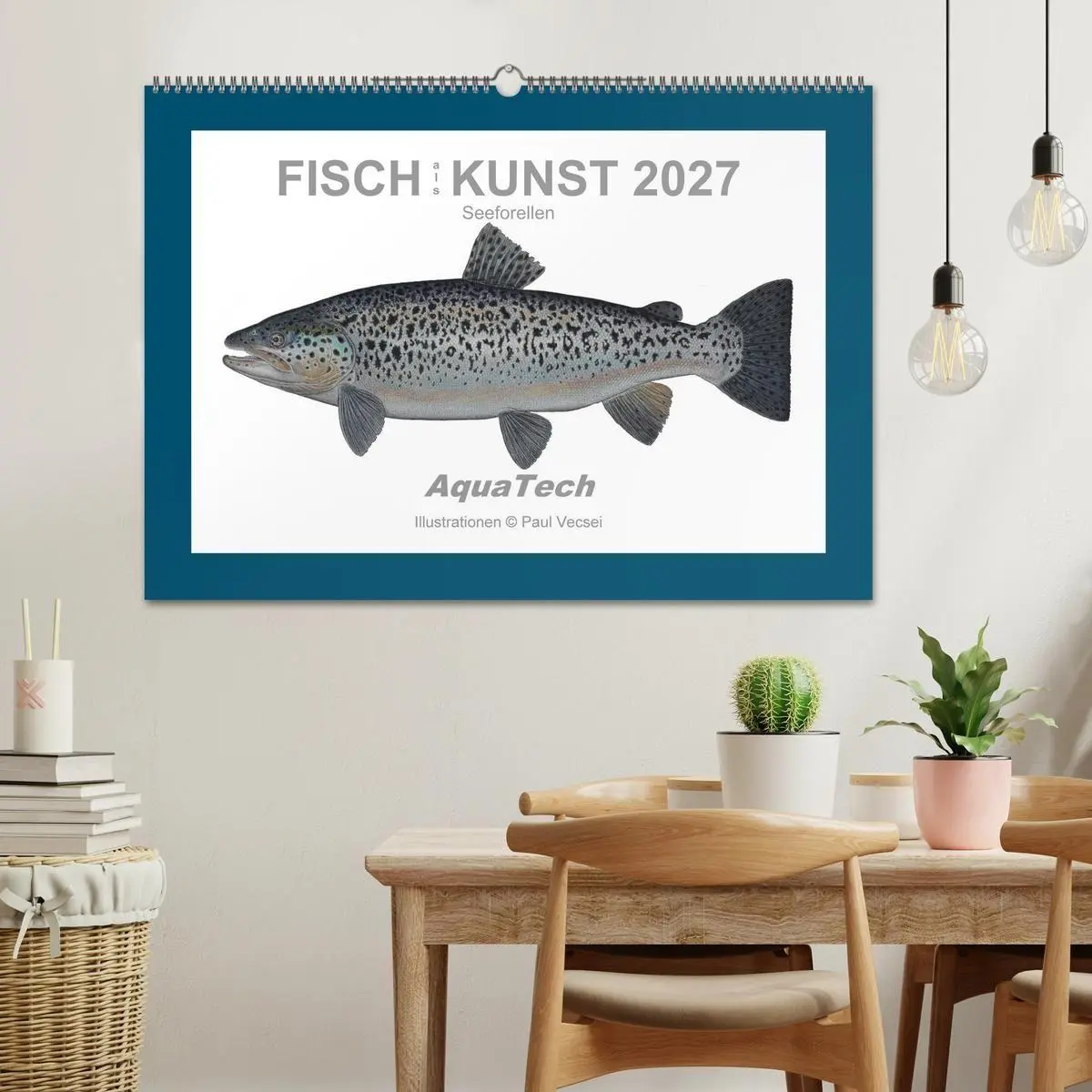 Bild: 9783516754124 | Fisch als Kunst 2027: Seeforellen (Wandkalender 2027 DIN A2 quer),...