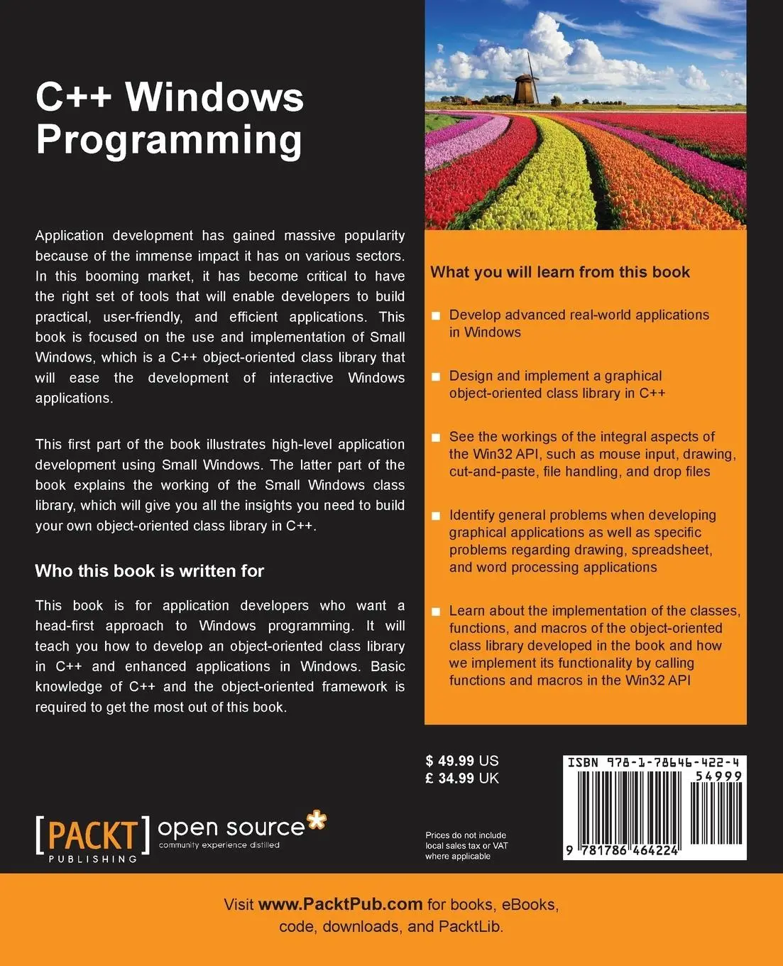 Rückseite: 9781786464224 | C ++ Windows Programming | Stefan Björnander | Taschenbuch | Englisch