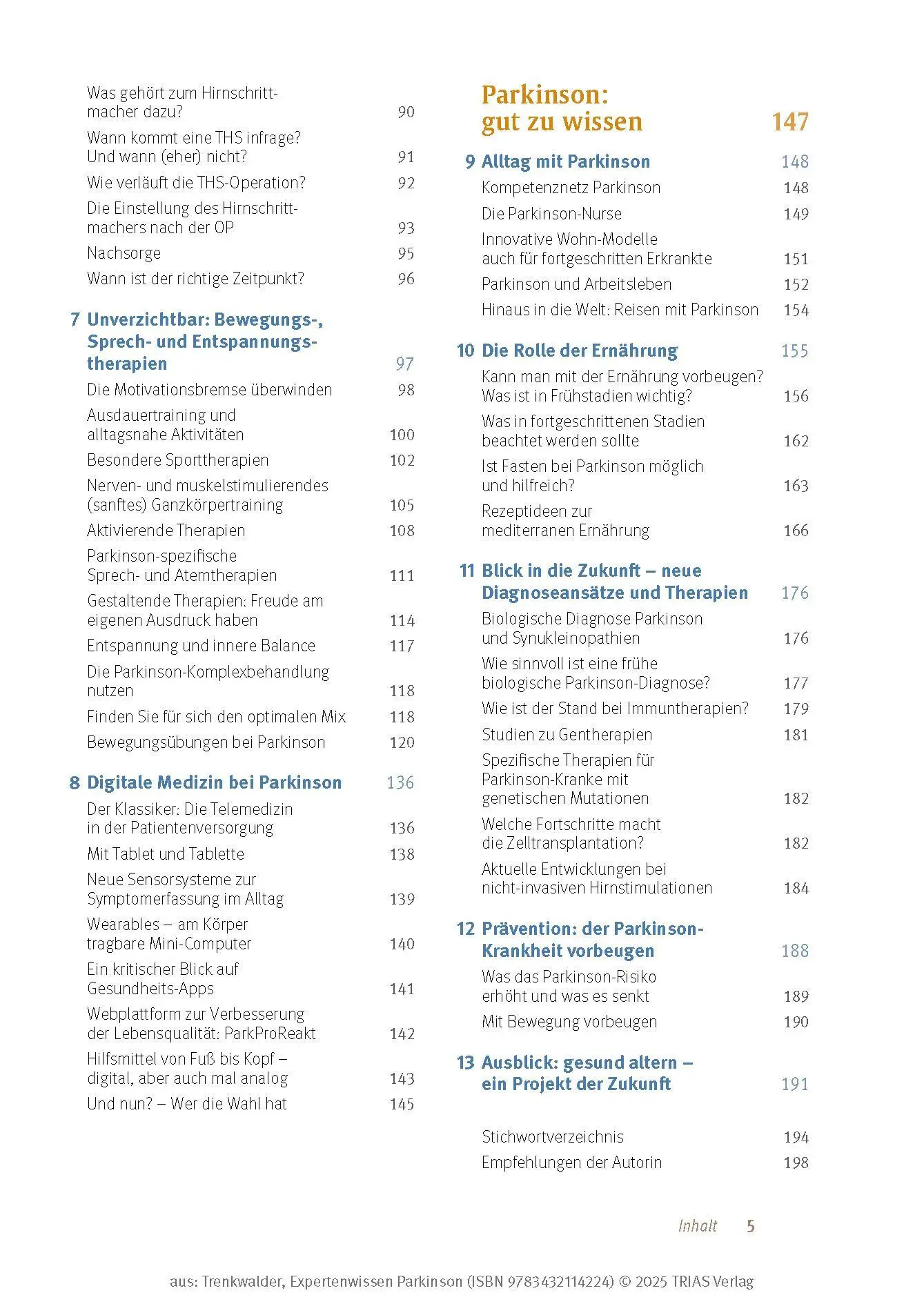 Bild: 9783432114224 | Expertenwissen: Parkinson | Claudia Trenkwalder | Taschenbuch | 208 S.