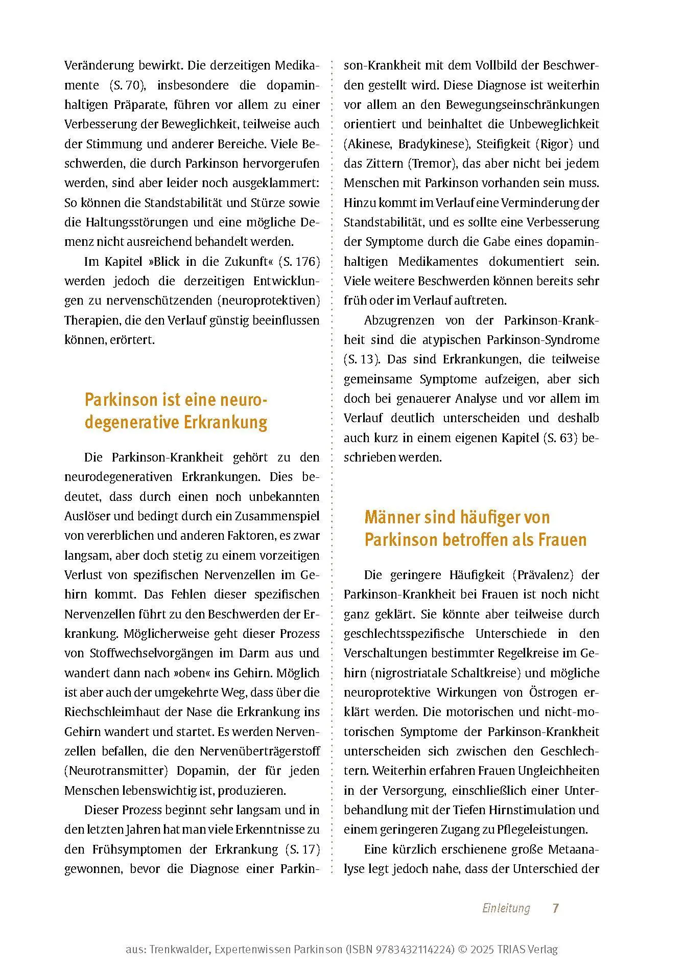 Bild: 9783432114224 | Expertenwissen: Parkinson | Claudia Trenkwalder | Taschenbuch | 208 S.