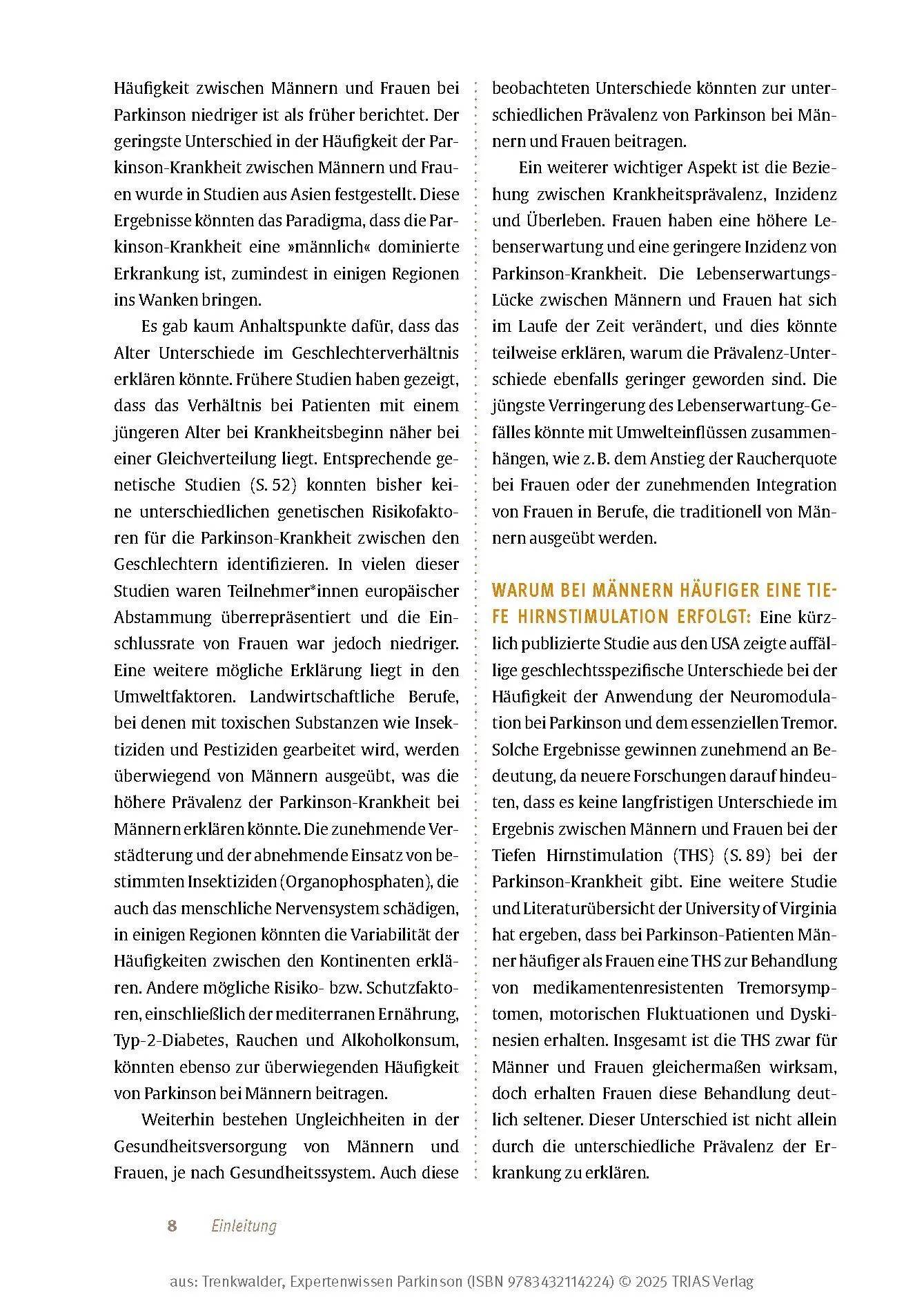 Bild: 9783432114224 | Expertenwissen: Parkinson | Claudia Trenkwalder | Taschenbuch | 208 S.