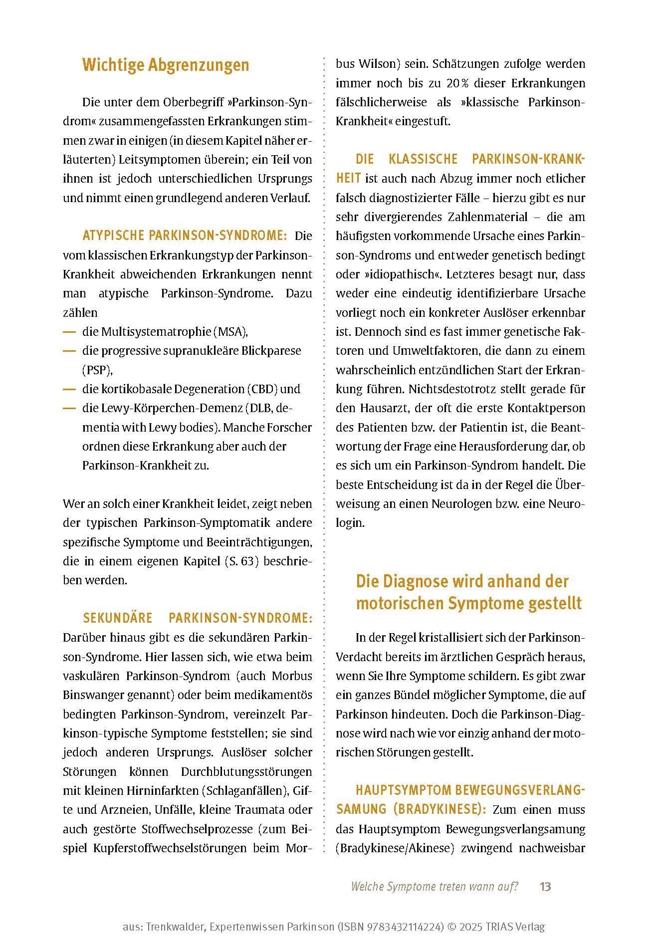Bild: 9783432114224 | Expertenwissen: Parkinson | Claudia Trenkwalder | Taschenbuch | 208 S.