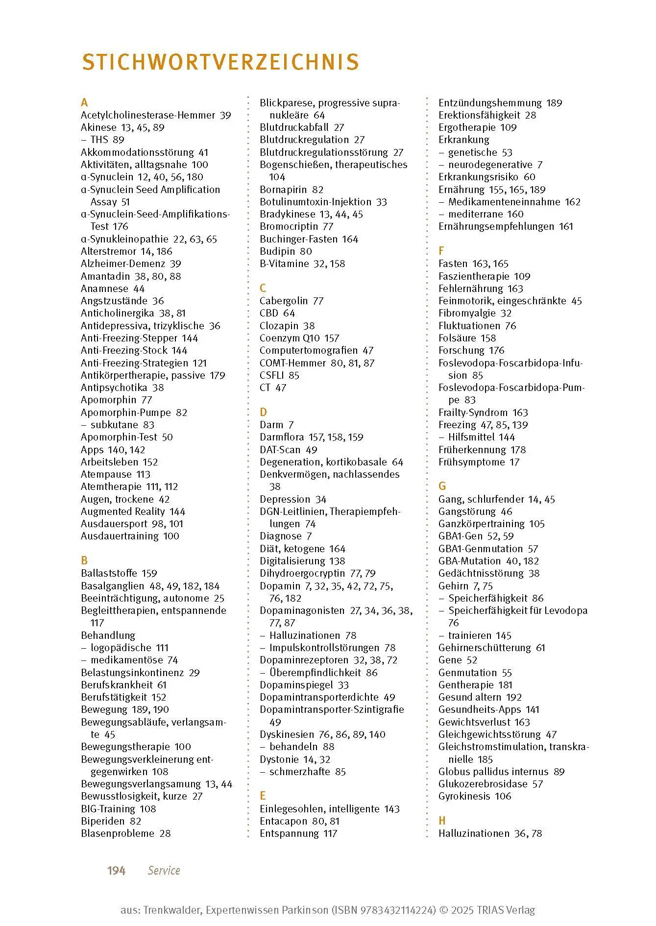 Bild: 9783432114224 | Expertenwissen: Parkinson | Claudia Trenkwalder | Taschenbuch | 208 S.