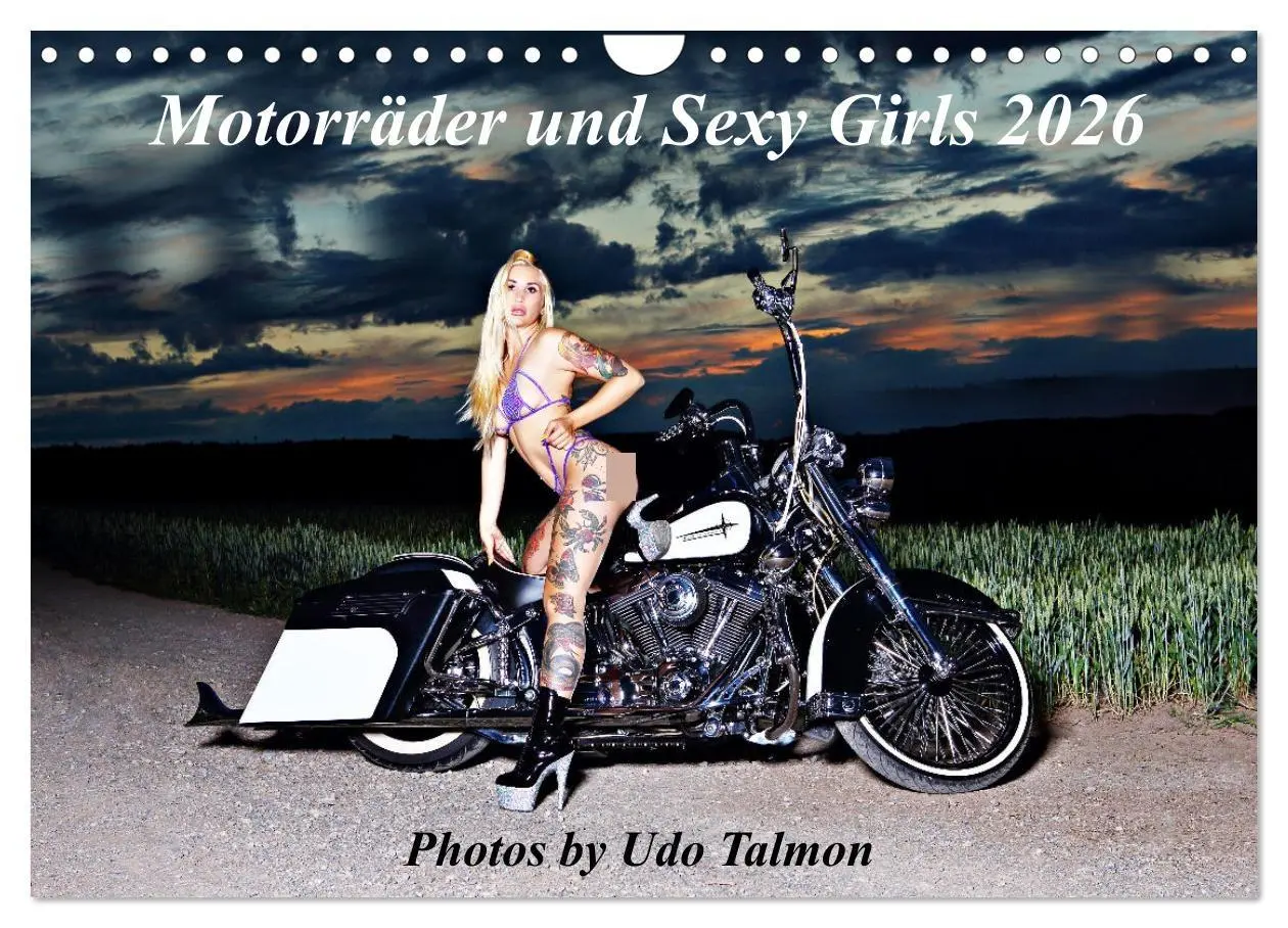 Cover: 9783457584224 | Motorräder und Sexy Girls (Wandkalender 2026 DIN A4 quer), CALVENDO...