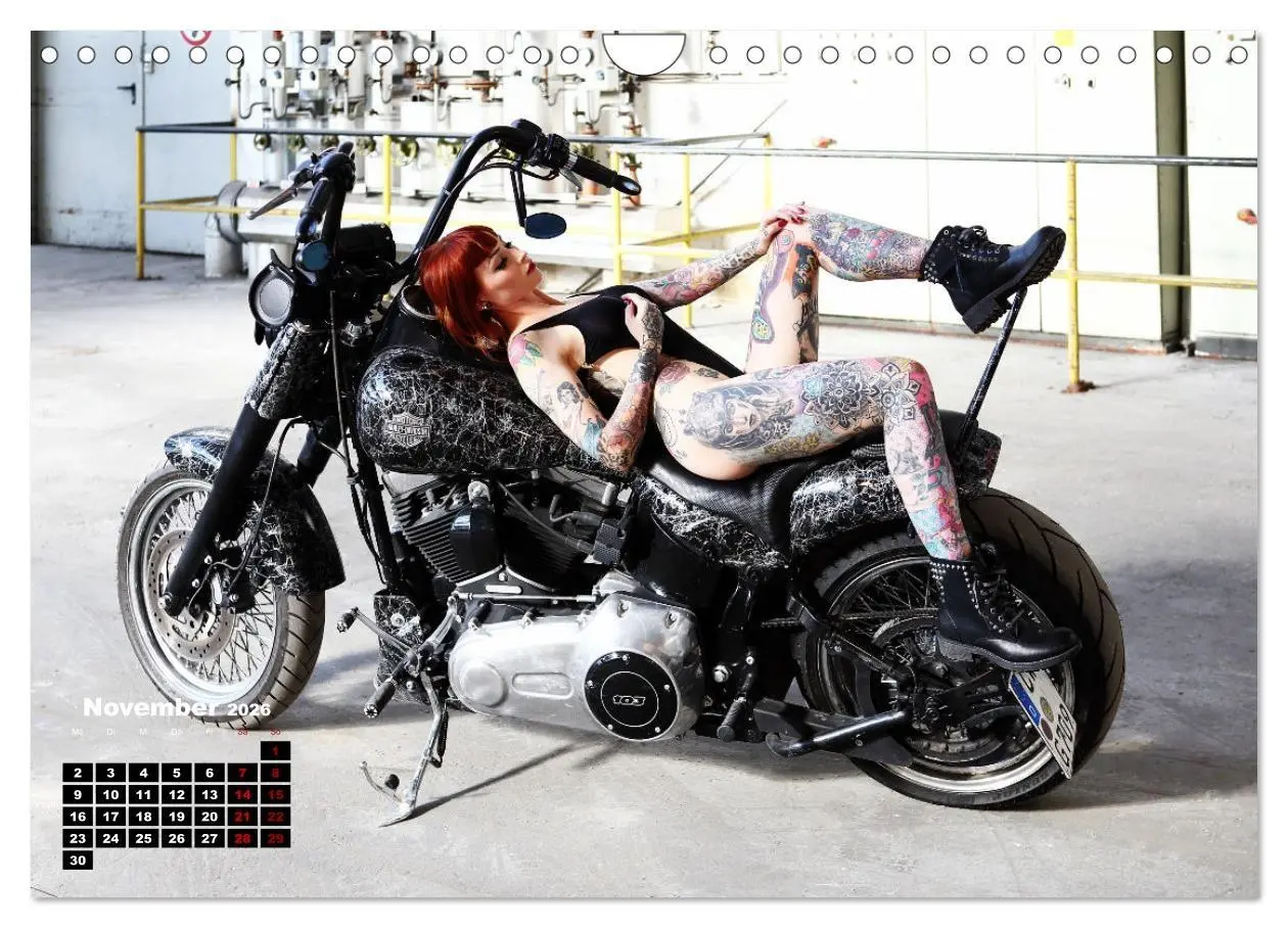 Bild: 9783457584224 | Motorräder und Sexy Girls (Wandkalender 2026 DIN A4 quer), CALVENDO...