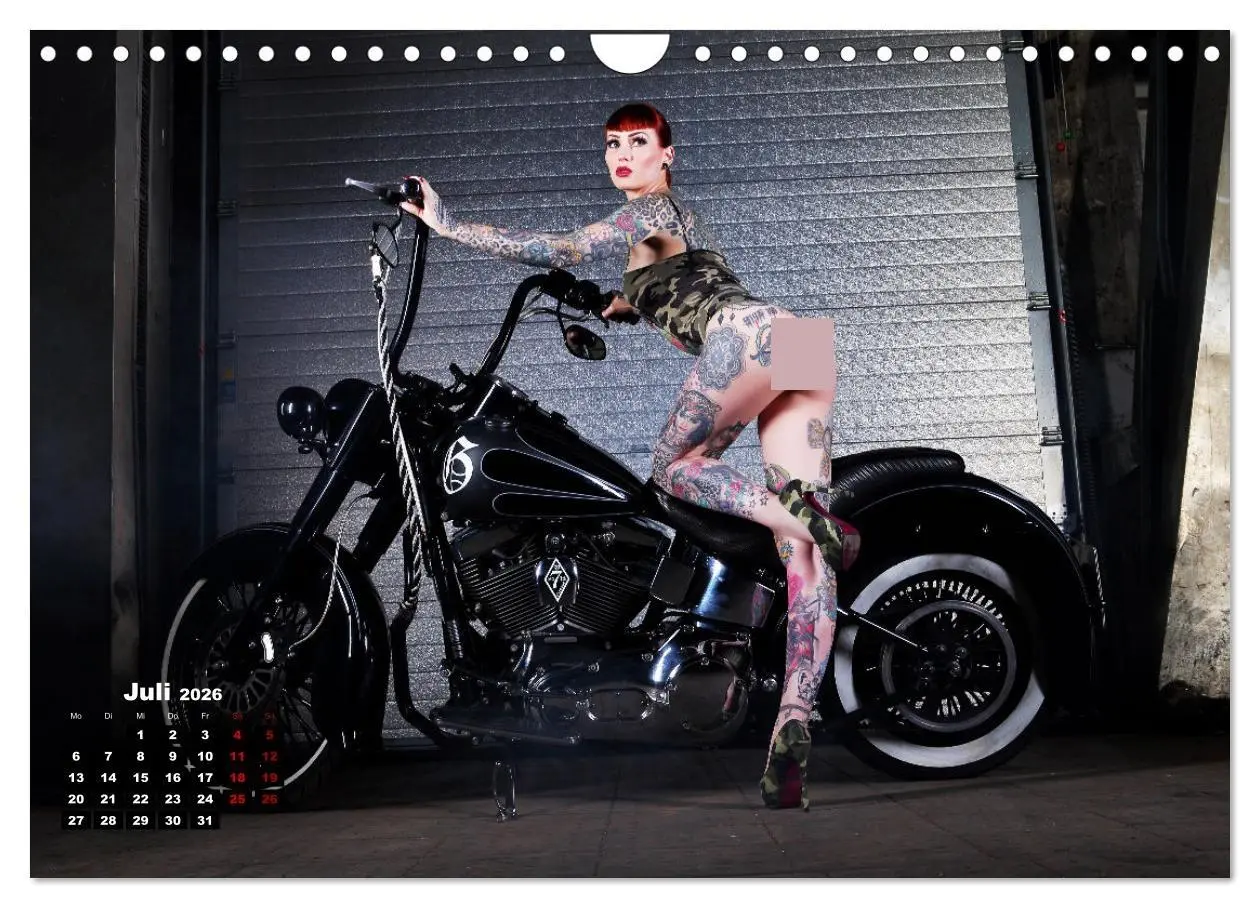 Bild: 9783457584224 | Motorräder und Sexy Girls (Wandkalender 2026 DIN A4 quer), CALVENDO...