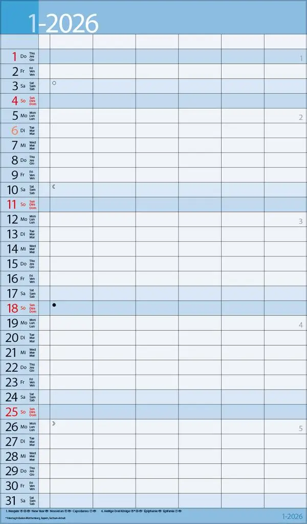 Bild: 9783731884224 | XL Family Timer 2026 | Verlag Korsch | Kalender | 14 S. | Deutsch